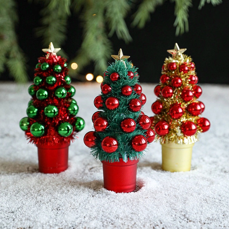 Hong Kong Heng New Christmas Ribbon Cone Tree Desktop Decoration Party Supplies Festive Atmosphere|Holiday Decorations