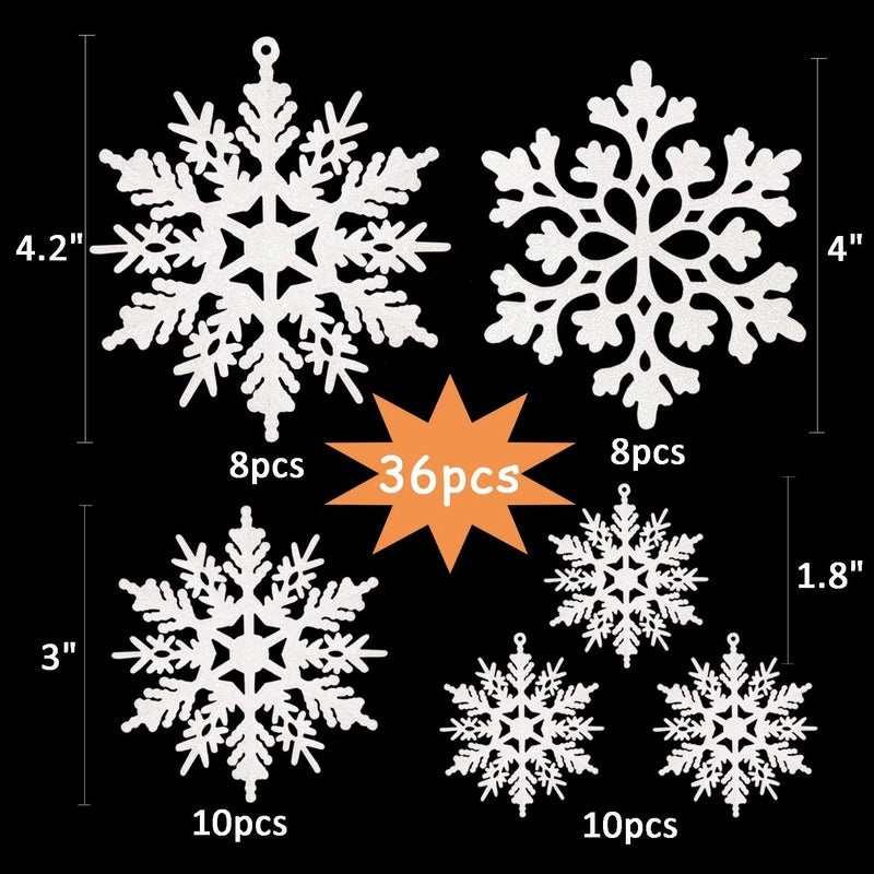 Minimalist Snowflake Christmas Ornament, Classic Holiday Hanging Decorative Props for Daily Home Decor|Holiday Decorations