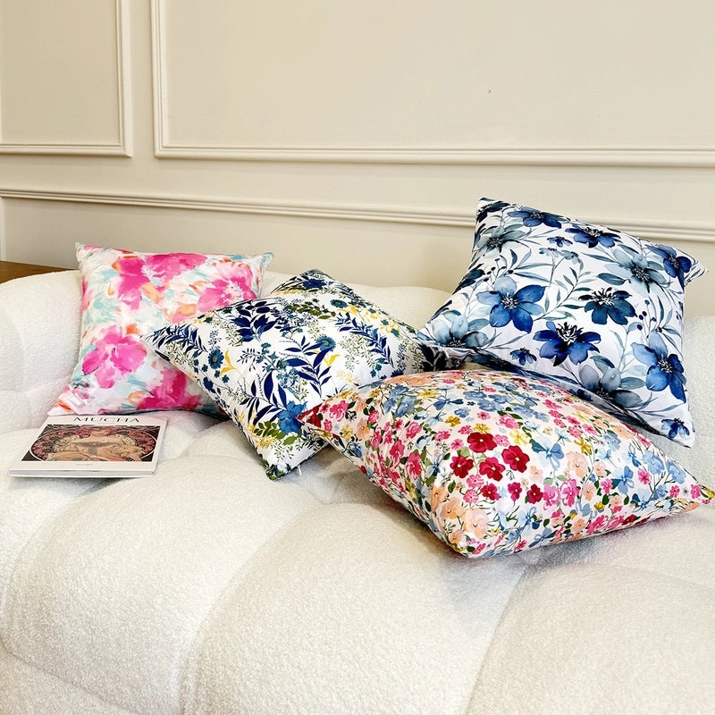 Elegant Color Block Polyester Pillow Covers for Couch & Sofa | Home Decor Pillows