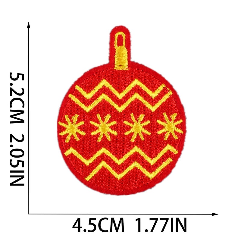 Christmas Cartoon Santa Claus Snowflake Embroidered Patch for Clothing Accessories|Clothing Accessories