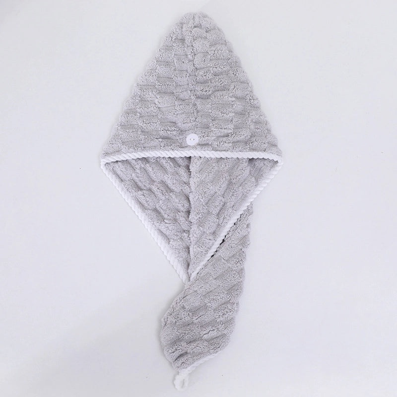 Quick-Dry Cloud Pattern Hair Drying Towel Hat Women's Wearable Thick Absorbent Bath Towel|Personal Care Accessories