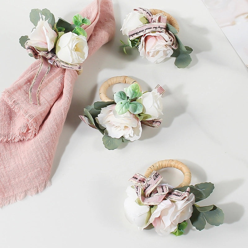 Elegant Red Heart Flower Stainless Steel Table Decoration for Valentine's Day | Home Decor