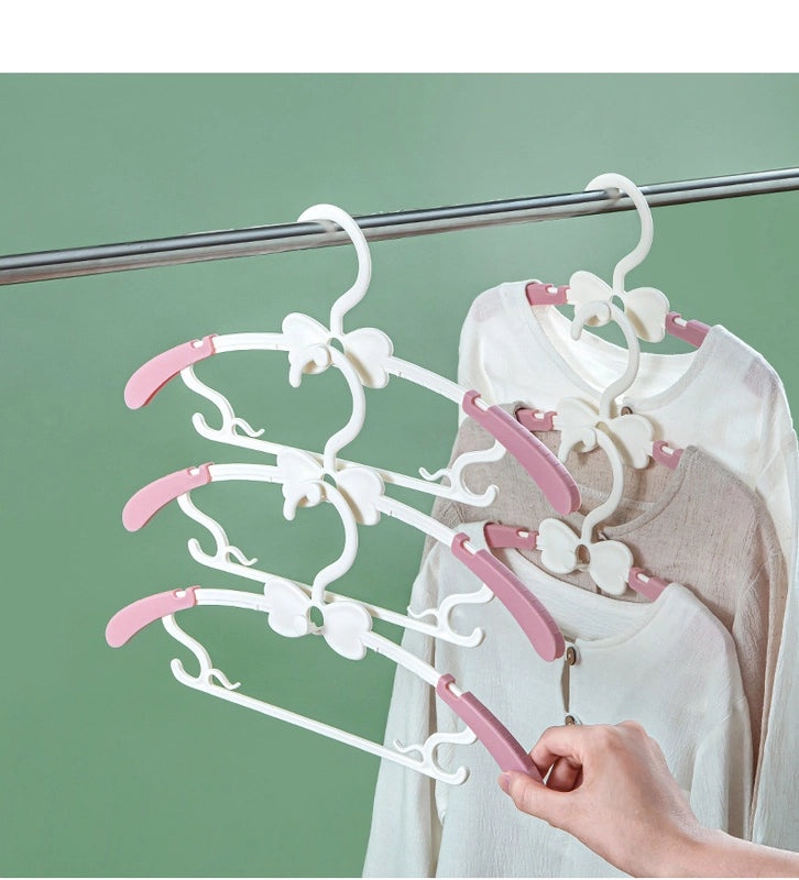 10-piece Kids Retractable Clothes Hangers, Multi-functional Baby Household Hangers | Home & Kitchen Storage