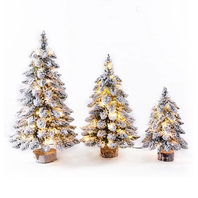 Mini Flocking Christmas Tree Nordic Style Small Decorative Tree for Holiday Home Decor|Christmas Decorations