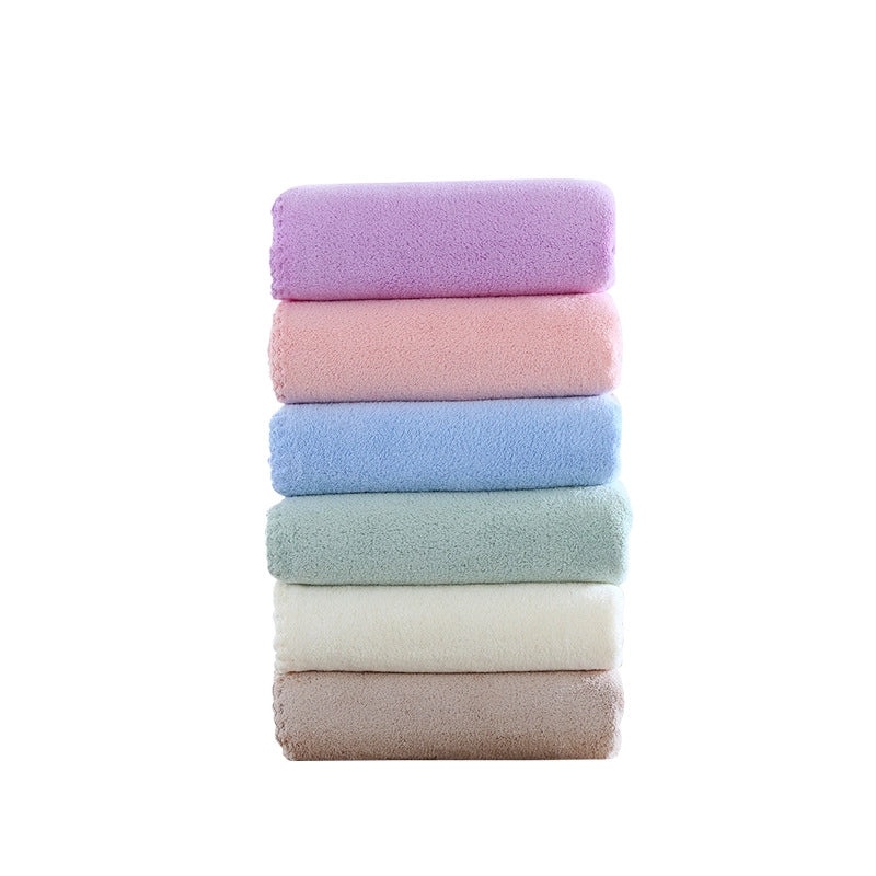 Soft Coral Fleece Bath Towel for Adults | Quick-Dry Thick Large Absorbent Bath & Beach Wrap Towel | Home Textile