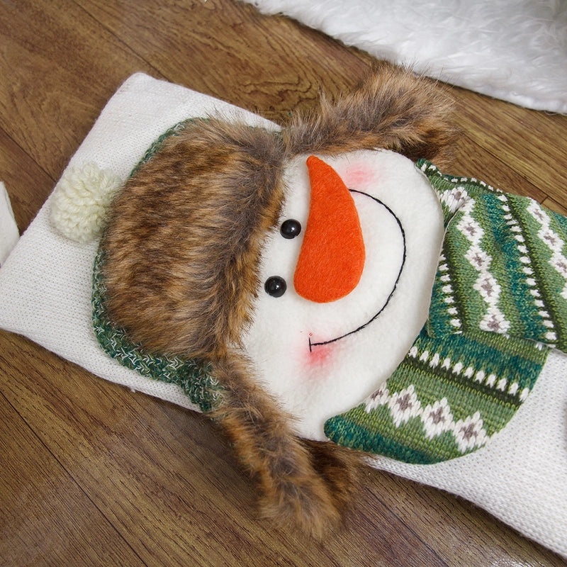 2024 Christmas Candy Socks Gift Bags Knitted Green Holiday Stockings | Christmas Decorations