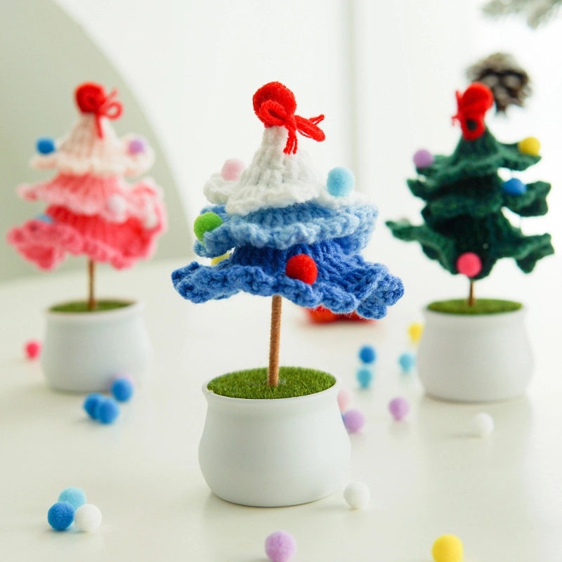 Nordic Christmas Tree Yarn Decoration Cute Modern Festival Party Ornament|Home Decor