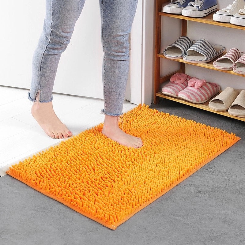 Chenille Floor Mats for Bedroom Kitchen Living Room Bathroom Non-Slip Absorbent Door Carpet|Home Decor & Floor Mats