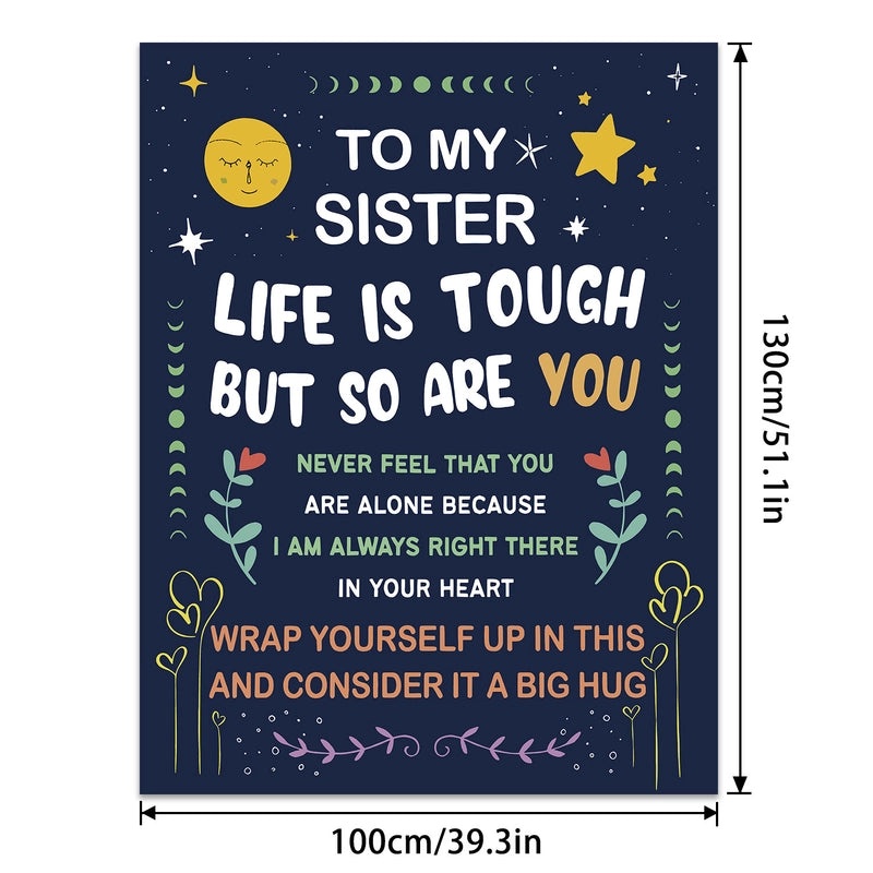 Cozy Polyester Letter Print Blanket for Couch and Sofa Decor | Home Textiles & Throws