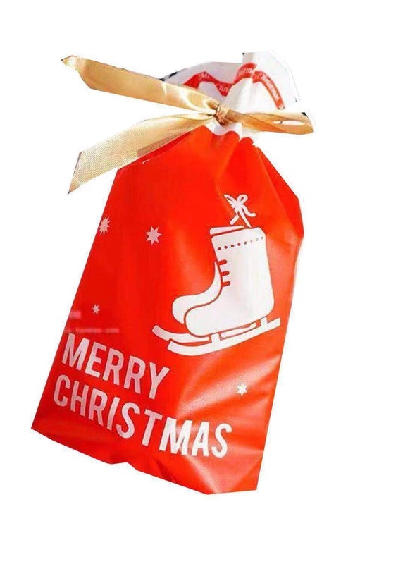 Holiday Snowflake Drawstring Gift Bags for Candy Cookies | Seasonal Packaging