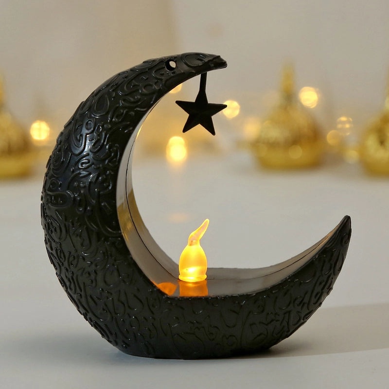 Retro Moon-Shaped Plastic Night Lights for Party | Home Decor & Lighting