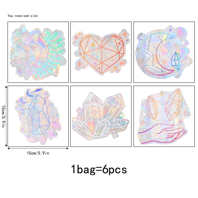 Colorful Plant PVC Stickers for Casual Vacation Style | Home Decor & Stickers