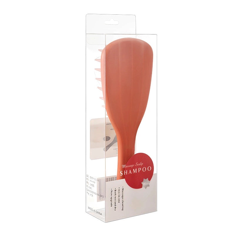 Silicone Ginkgo Leaf Scalp Massager Comb with Long Handle for Shampooing | Hair Care Tools