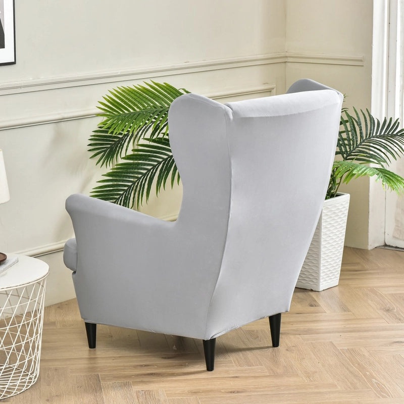 Elastic Four Seasons Tiger Print Wingback Chair and Sofa Cover All-Inclusive American Style|Home Decor & Furniture