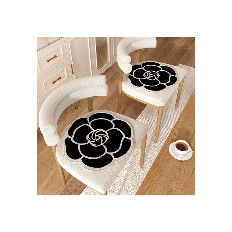 Elegant Floral Polyester Seat Cushion for Couch & Sofa Comfort | Home Decor Accessories