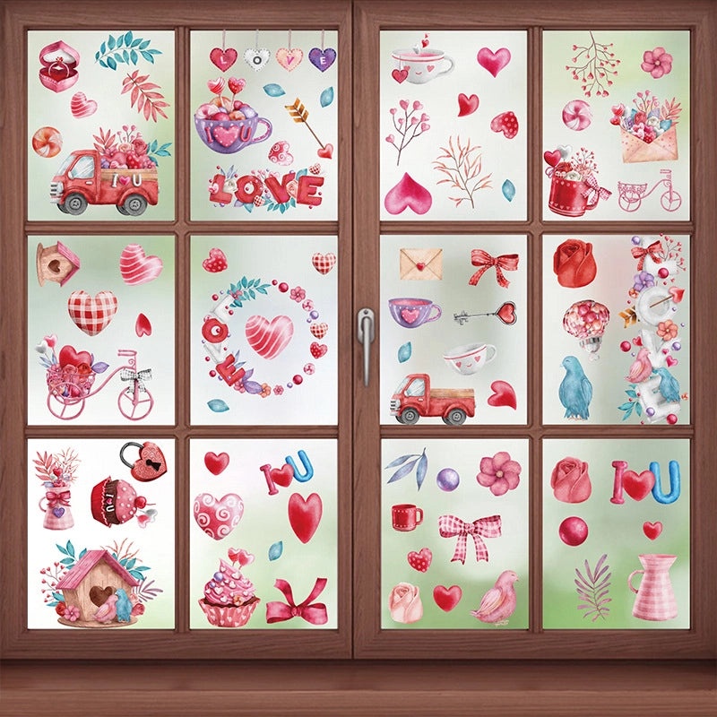 Valentine's Day Heart Shaped PVC Wall Decor for Casual Home|Home Decor