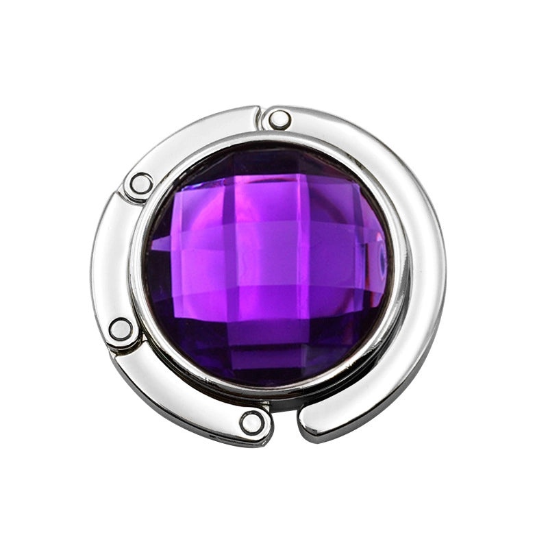 Acrylic Gem Hanging Bag Hook for Ladies - Multi-color Desktop & Fireplace Christmas Stocking Holder | Home & Kitchen Accessories