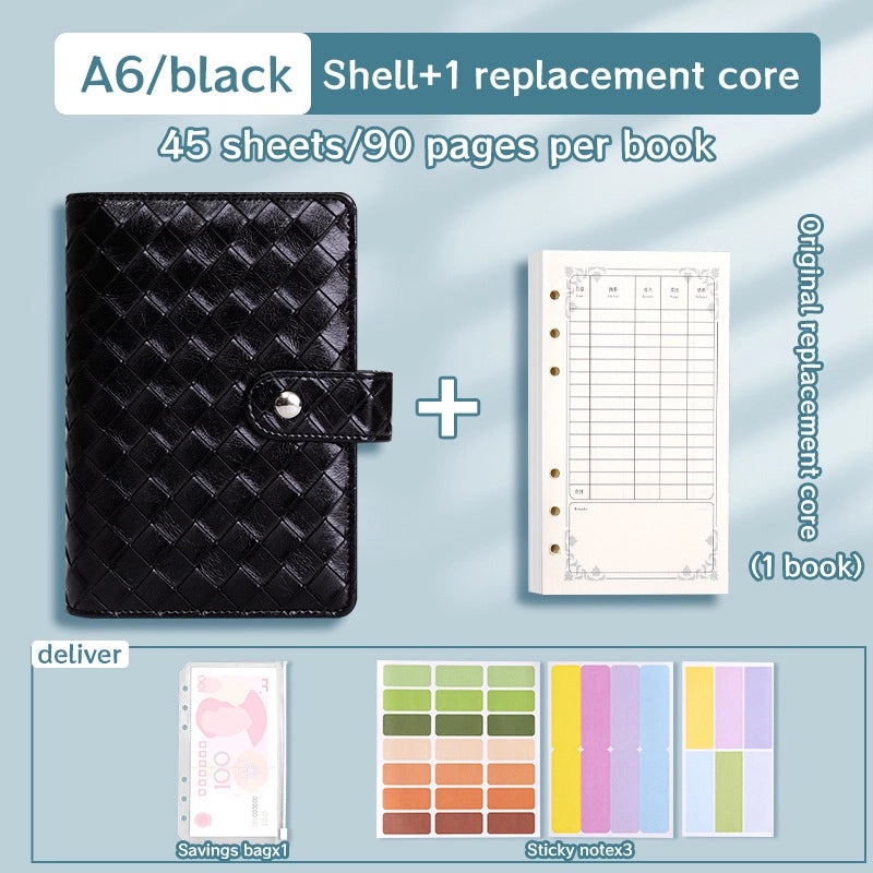 Solid Color PU Leather Notebook Set for School | Stationery & Notebooks