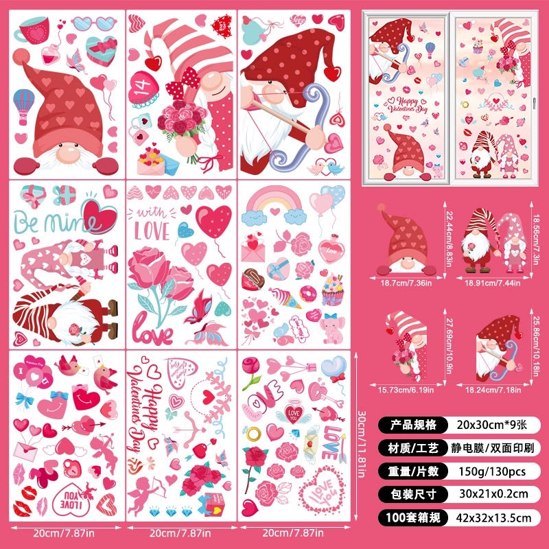 Valentine's Day Heart Shaped Ocean Starry Sky Casual Elegant PVC Wall Art|Home Decor Wall Art