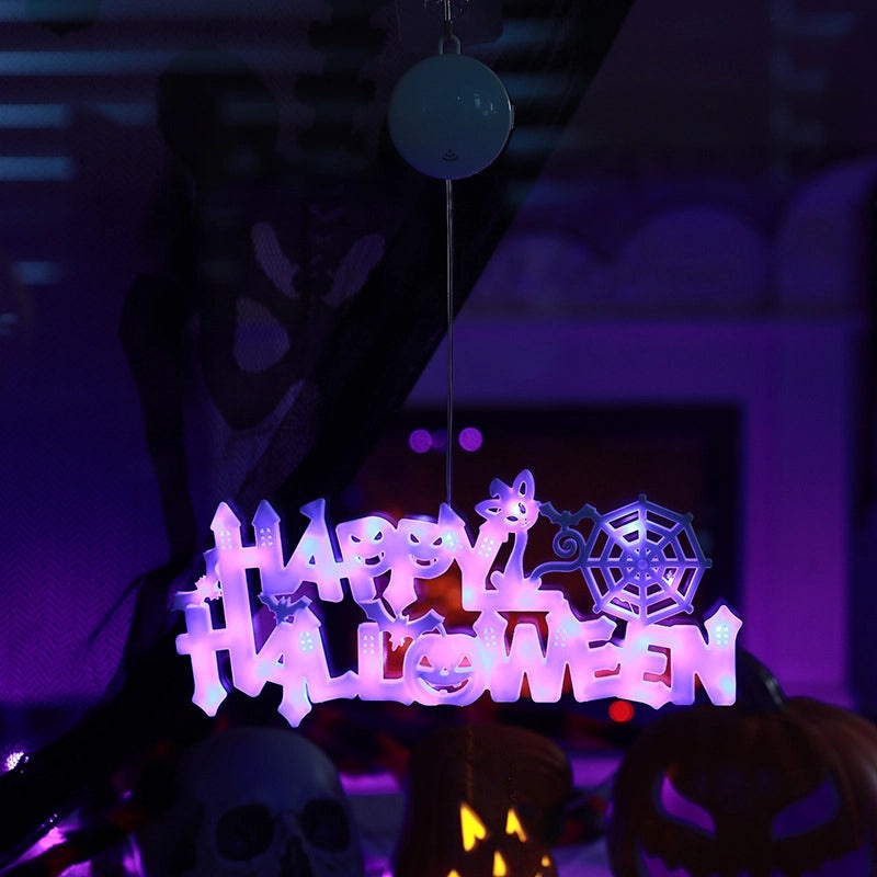 Halloween Minimalist Letter Plastic Hanging Decorations for Party Festival|Party Decorations