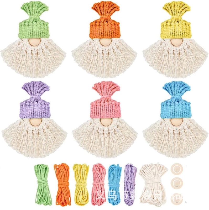DIY Christmas Tree Kit Cotton Rope Woven Handmade Craft Material Package In Stock|Handmade Crafts & DIY Kits