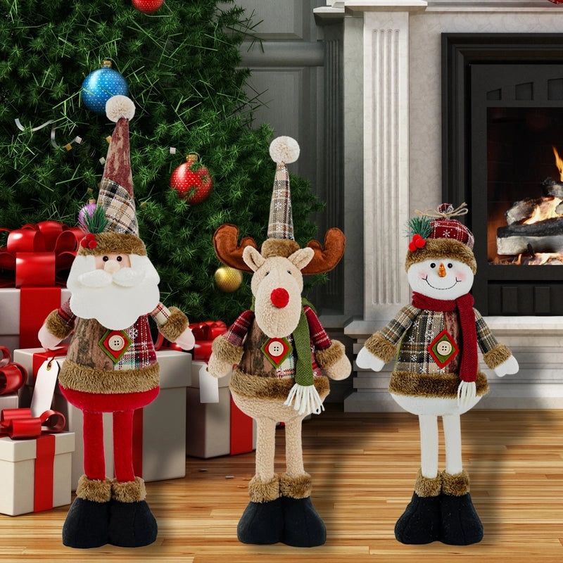 Festive Christmas Snowman and Elk Retractable Decorations for Home|Christmas Decorations