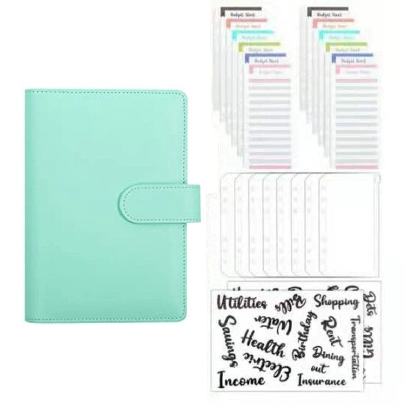 Solid Color Spiral Notebook with PU Leather Cover for School Learning|Stationery & Office Supplies