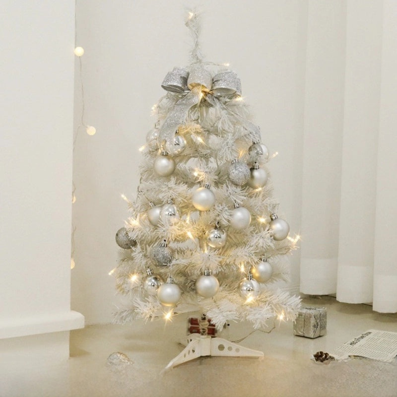 Mini White LED Christmas Tree with Ornaments for Home Desktop Decoration | Christmas Home Decor