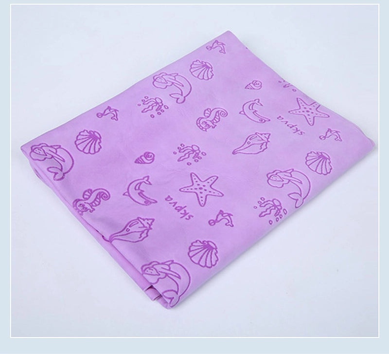 Embossed Deerskin Pet Towel Bag Multifunctional Bath Absorbent Hair Drying Towel|Pet Care Accessories