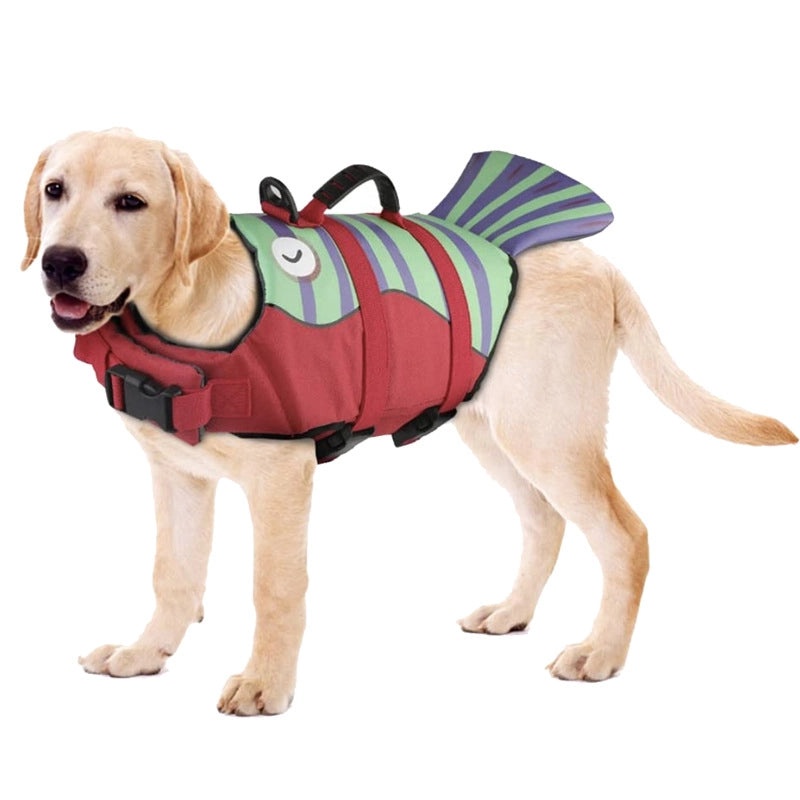 Pet Dog Life Jacket Outdoor Swim Vest Summer Big Dog Safety Swimwear In Stock|Pet Accessories