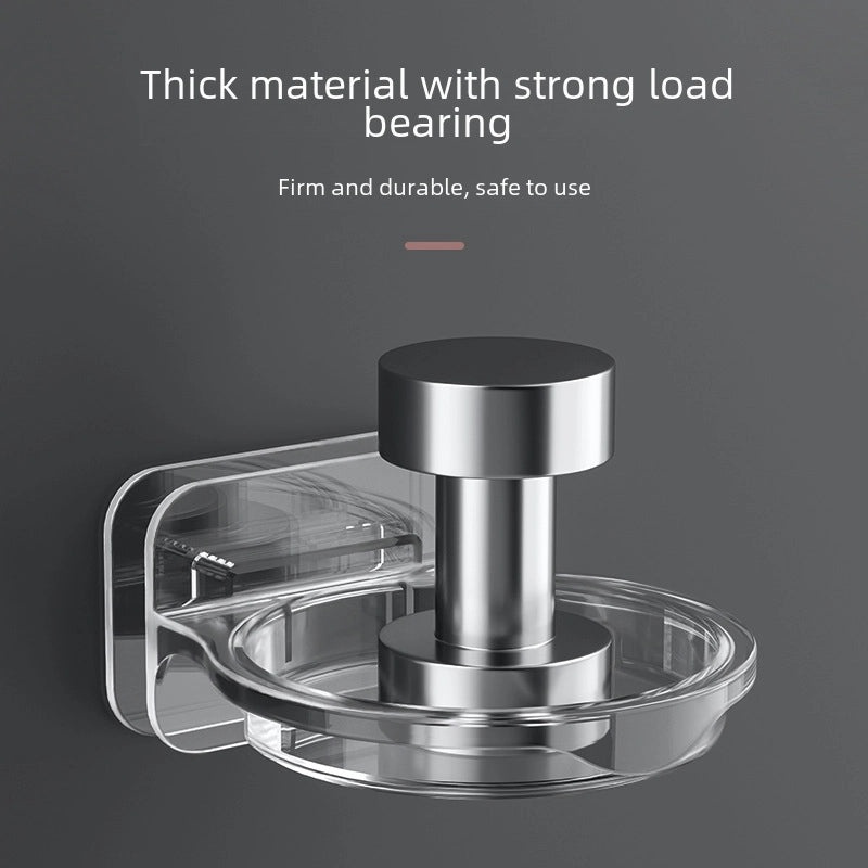 Japanese-style Round Seamless Wall-mounted Camera Bracket Multi-functional Nail-free Small Storage Rack|Home Security Accessories