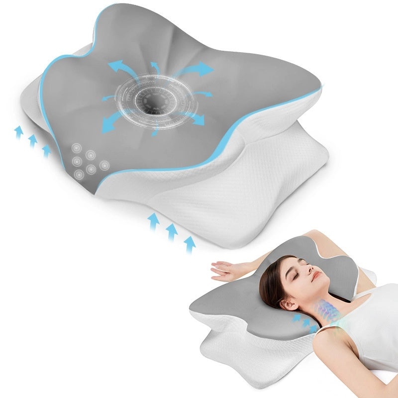 Comfortable Color Block Memory Foam Pillow for Everyday Use|Home & Bedding