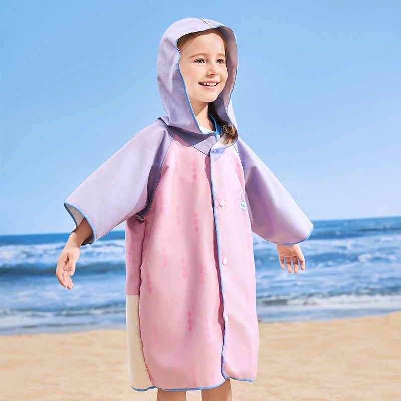 Baby Hooded Lemon Bath Towel Quick-Dry Cartoon Cloak Soft Kids Bathrobe | Baby & Kids Bath Towels