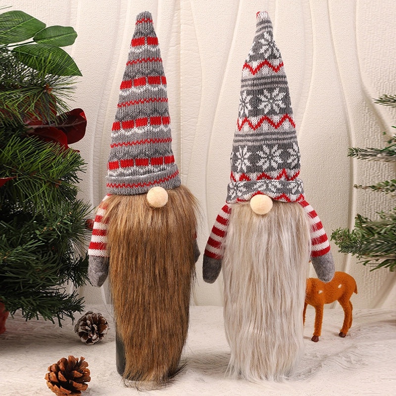 Festive Cartoon Color Block Wine Sleeve Minimalist Holiday Design|Home & Kitchen Accessories