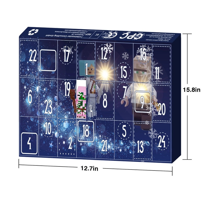 24-Piece Digital Countdown Blind Box Building Blocks Robot Toy for Kids | Children's Educational Toys