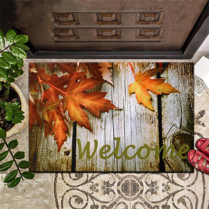 Retro Floral Animal Print Polyester Bath Rug for Bathroom | Home Decor & Bath Accessories