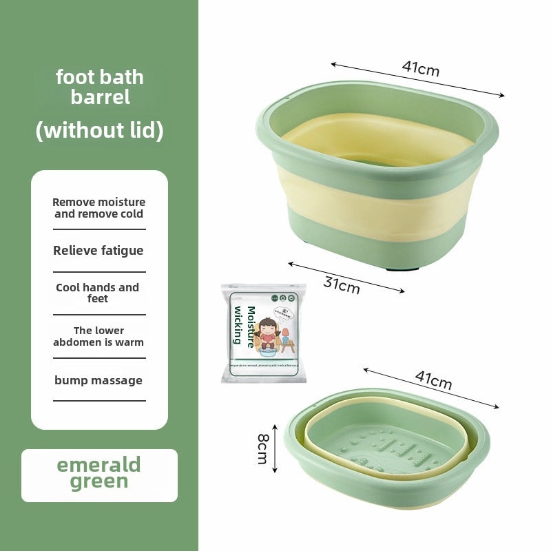 Foldable Silicone Foot Bath Bucket for Home Use | Foot Care & Massage Accessories