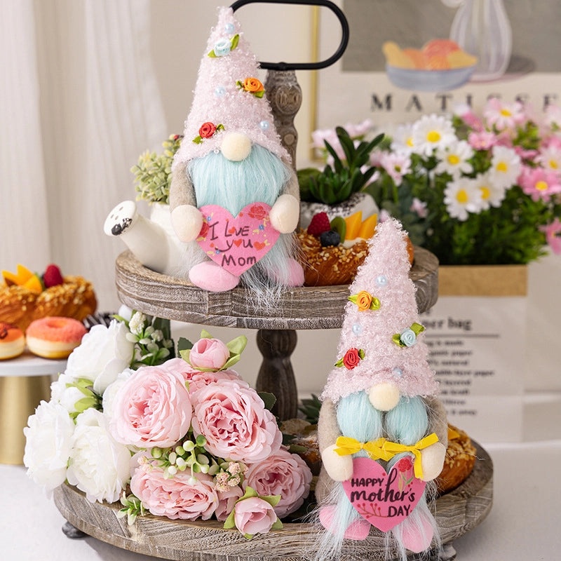 Mother's Day Heart-Shaped PP Cotton Plush Rudolph Doll for Indoor Family Gathering|Home Decor Gifts