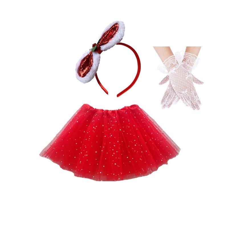 Valentine's Day Hair Band and Gloves Set for Adults and Kids | Hair Accessories & Costume Props