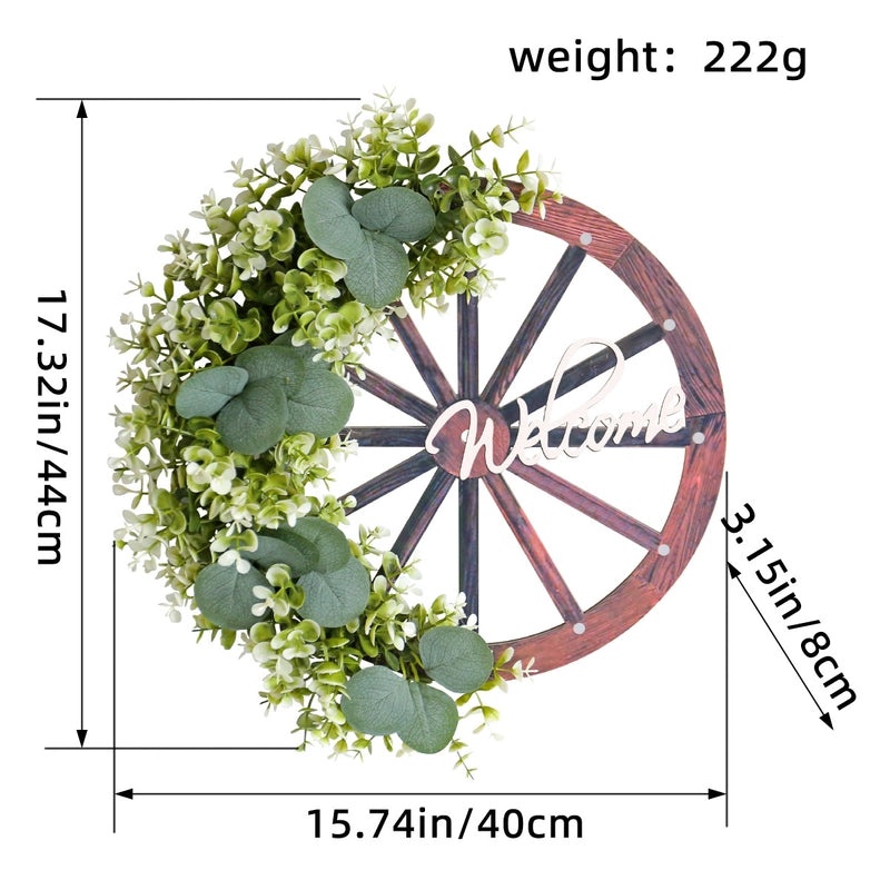 Christmas Wooden Roulette Wheel Door Hanging Garland with Pine Cones for Holiday Decor|Christmas Decorations