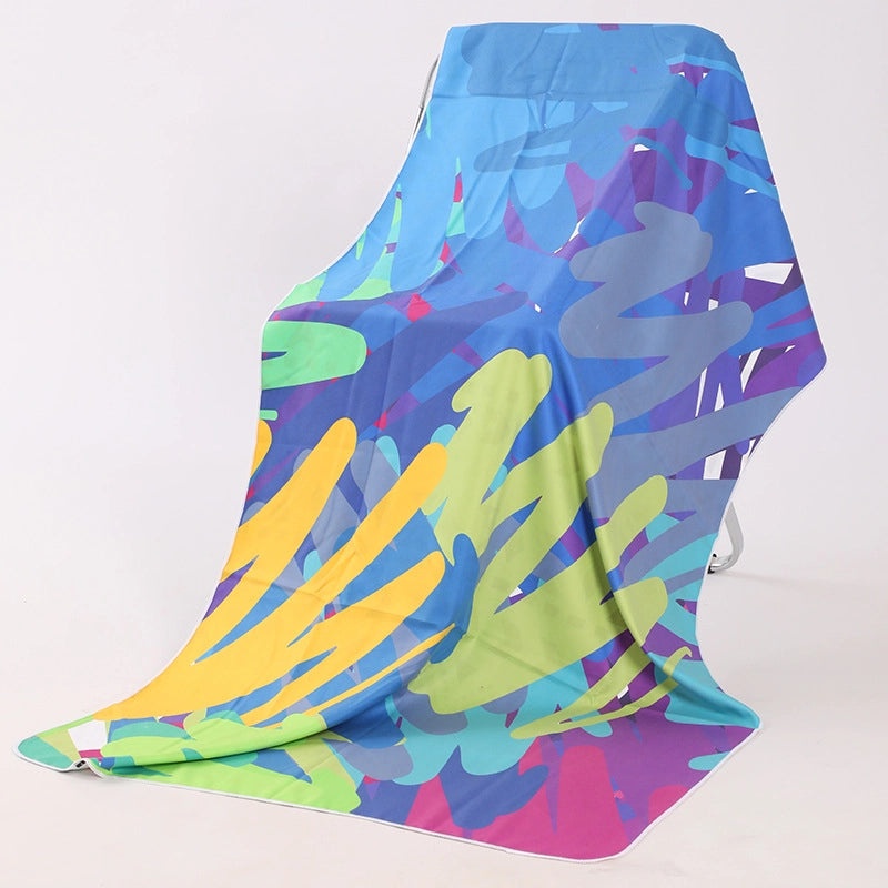 Underwater Animal Print Double-Sided Velvet Polyester Bath Towel | Bath & Beach Towels