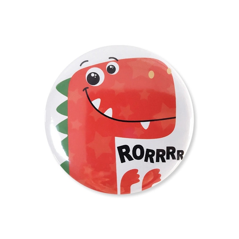 Adorable Alphabet Dinosaur Iron Pin 1 Piece||Brooches Pins