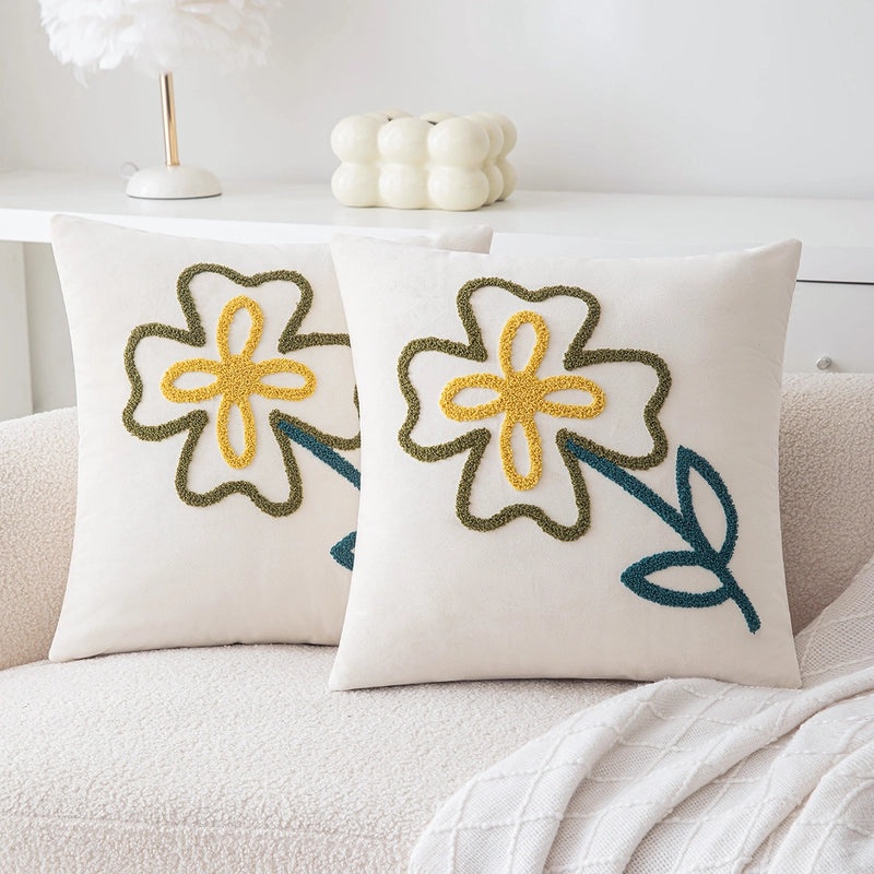 Panda Flower Watermelon Printed Polyester Pillow Covers for Couch Sofa Decor | Home Decor & Pillows