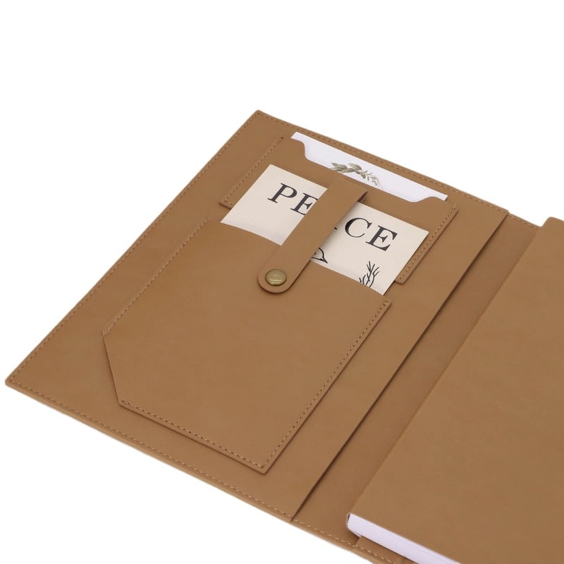 Solid Color PU Leather Business Notebook for Back to School | Stationery & Office Supplies