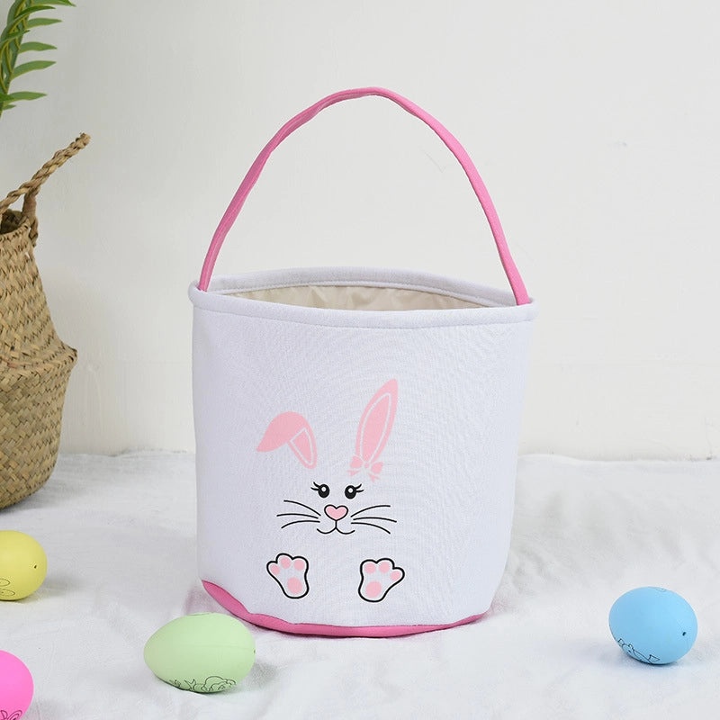 Easter DIY Canvas Bag with Rabbit Ears Decorative Gift Basket for Office and Cultural Events|Home & Garden > Seasonal Decor > Easter Decorations