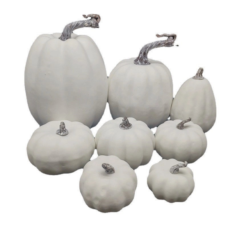 White Pumpkin Set for Halloween Decor|Home & Garden Decorations