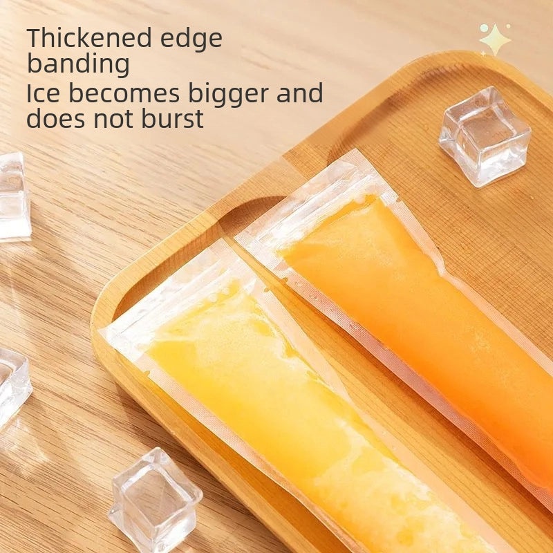 Transparent Self-Sealing Disposable Ice Bags for Food Grade Crushed Ice | Bar Accessories