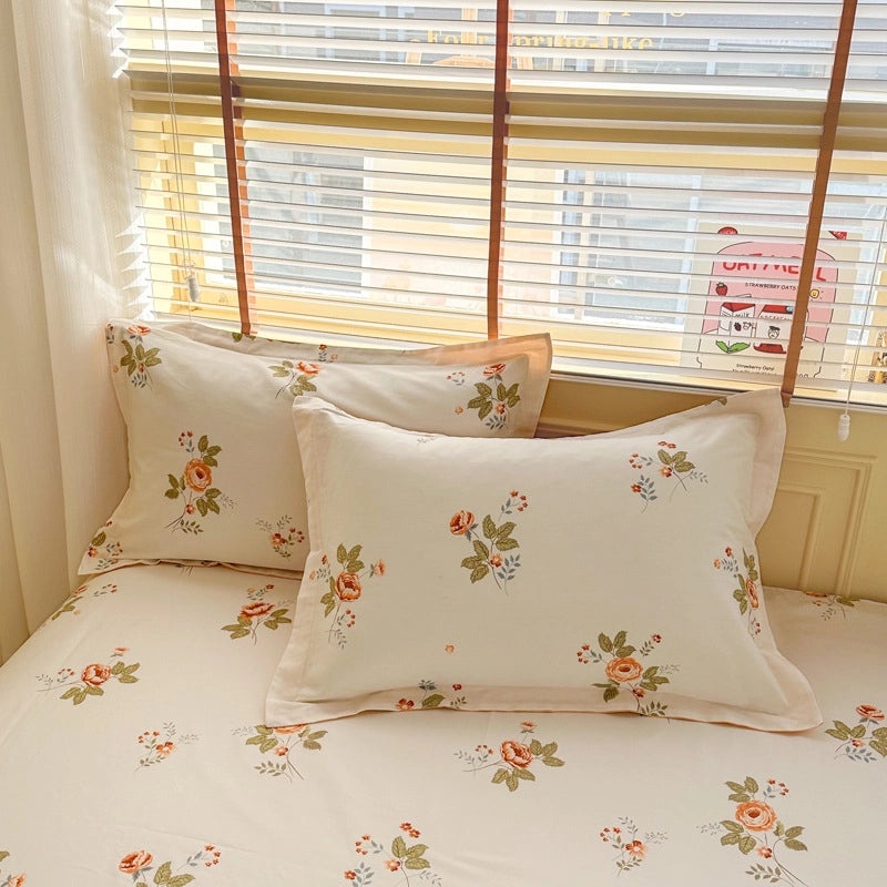 Simple Cotton Twill Pillowcase 40x40cm One-Piece Soft Student Home Bedding | Home & Living Bedding Sets