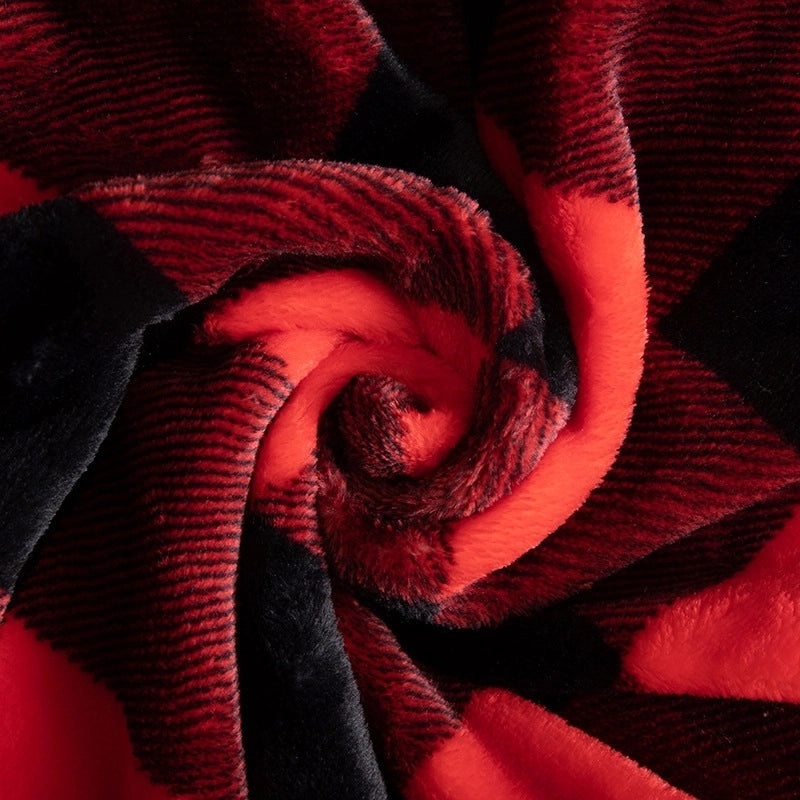 Vintage Style Plaid Polyester Throw Blanket|Home & Living - Blankets & Throws