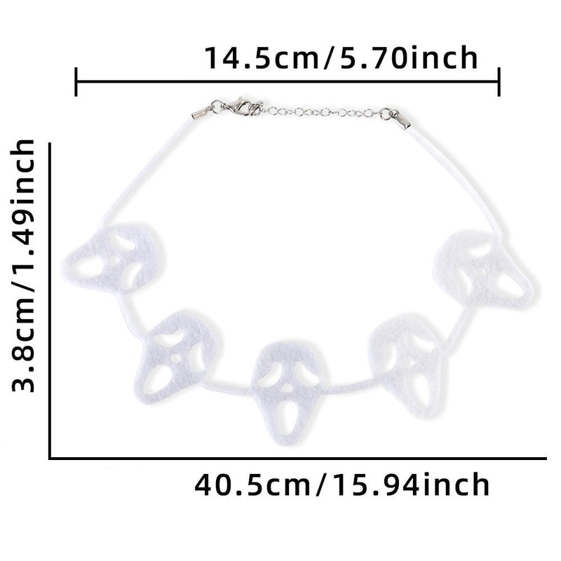 Halloween Spider Bat Skull Necklace Felt Pendant Funny Cool Party Accessory|Jewelry & Accessories